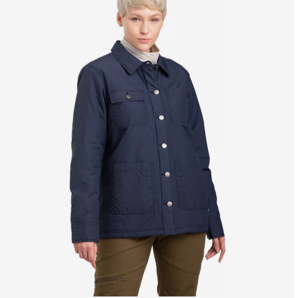 OUTDOOR RESEARCH🍃 women’s Sherpa Lined Chore Jacket Naval Blue Size Small